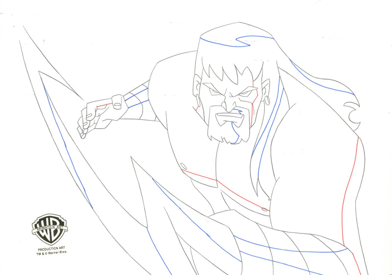 Justice League Original Production Drawing: Aquaman