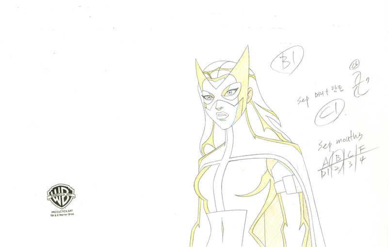 Justice League Unlimited Original Production Drawing: Huntress