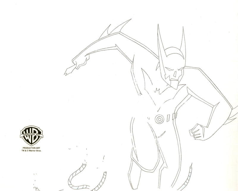 Batman Beyond Original Production Cel with Matching Drawing: Batman