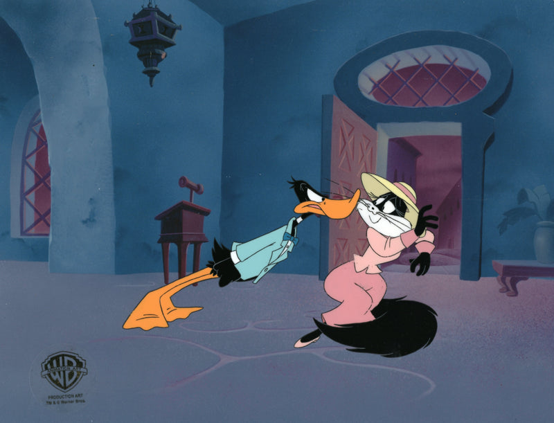 Carrotblanca Original Production Cel: Daffy, Penelope