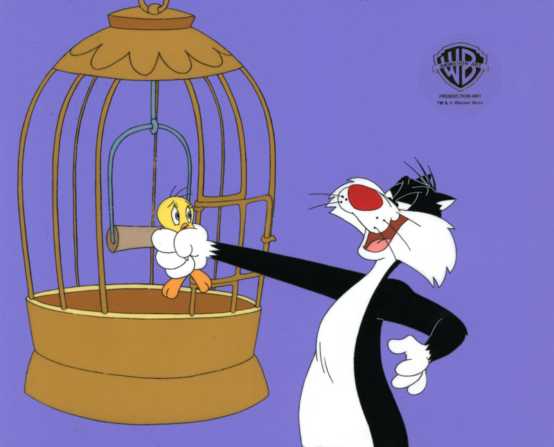 Looney Tunes Original Production Cel: Sylvester and Tweety