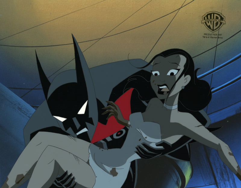 Batman Beyond Original Production Cel with Matching Drawing: Batman, Dana