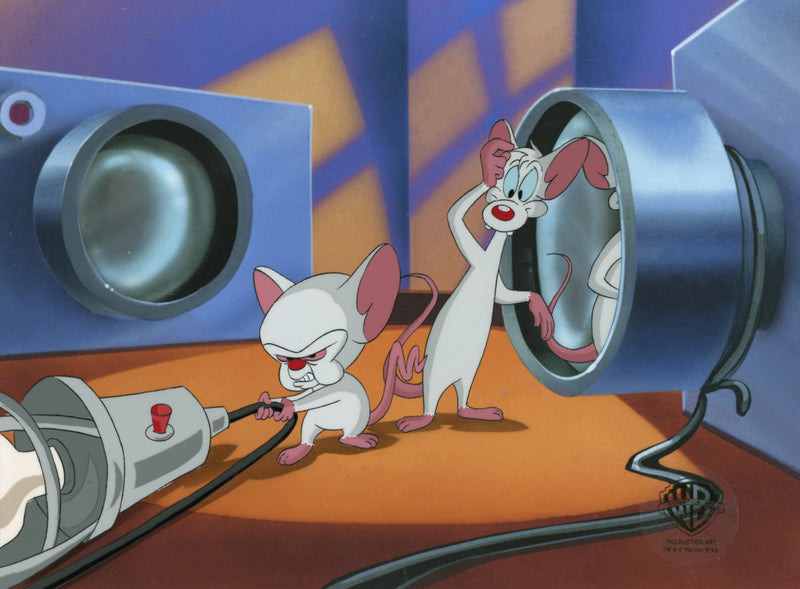 Pinky And The Brain Original Production Cel: Brain, Pinky