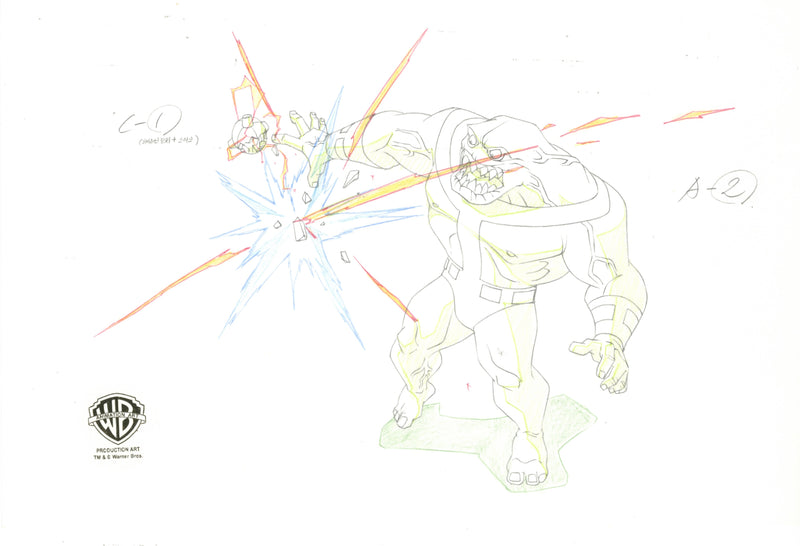 Justice League Unlimited Original Production Drawing: Parasite 2