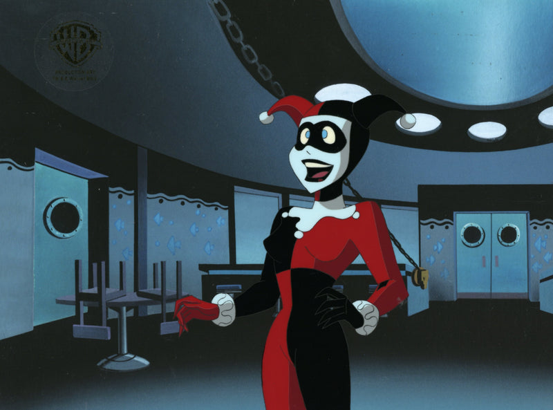 The New Batman Adventures Original Production Cel with Matching Drawing: Harley Quinn