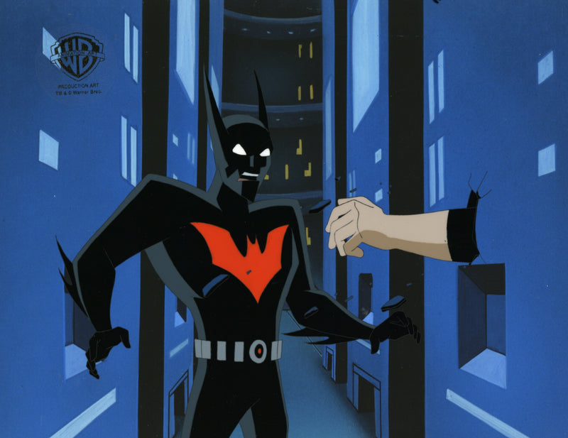 Batman Beyond Original Production Cel with Matching Drawing: Batman