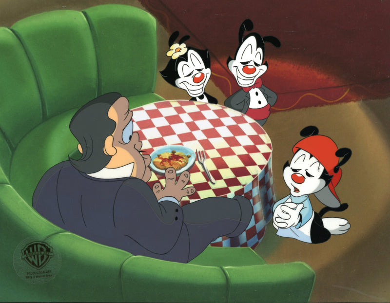 Animaniacs Original Production Cel: The Godfather, Yakko, Wakko, Dot