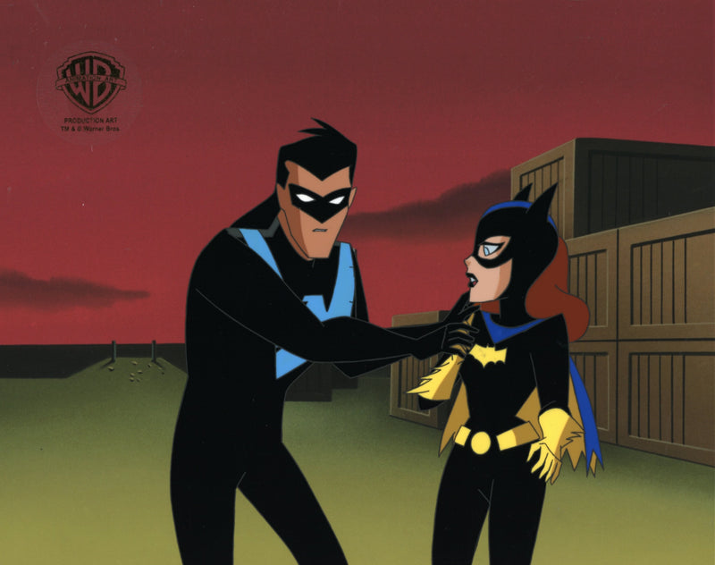 The New Batman Adventures Original Production Cel with Matching Drawing: Nightwing, Batgirl