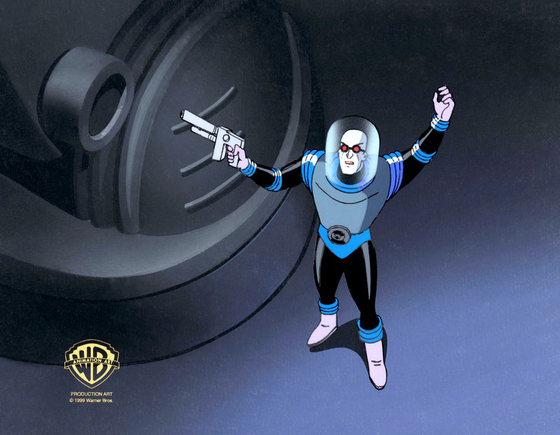 Batman The Animated Series Original Production Cel on Original Background: Mr. Freeze