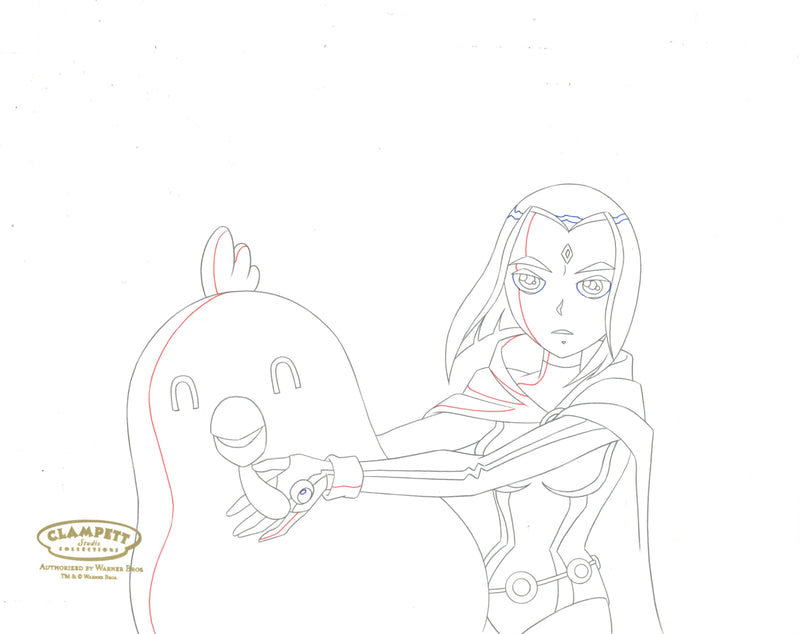 Teen Titans Original Production Drawing: Raven