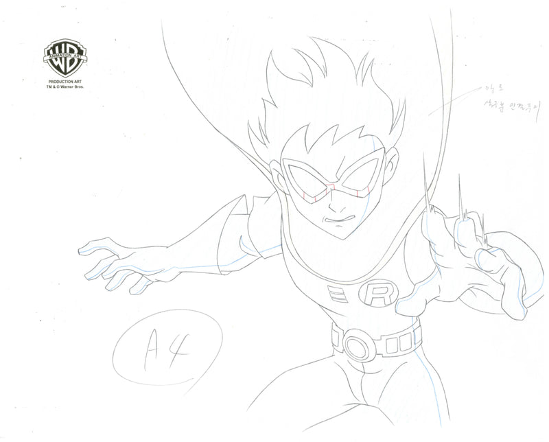 Teen Titans Original Production Drawing: Robin