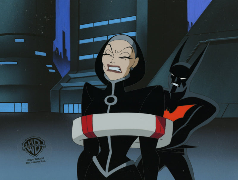 Batman Beyond Original Production Cel with Matching Drawing: Batman, Bombshell