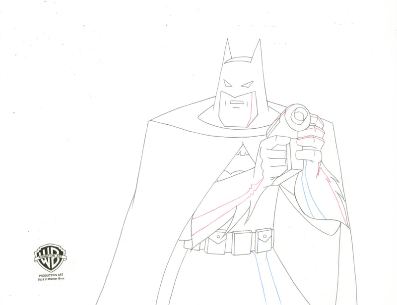 Static Shock Original Production Drawing: Batman