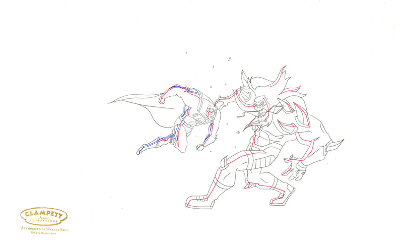 Superman Doomsday Original Production Drawing: Superman, Doomsday