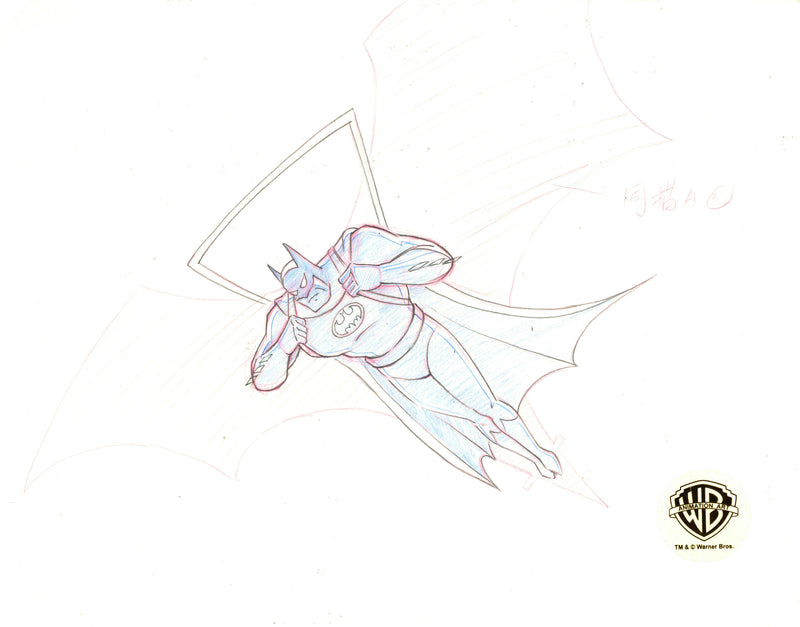 Batman The Animated Series Original Production Drawing: Batman