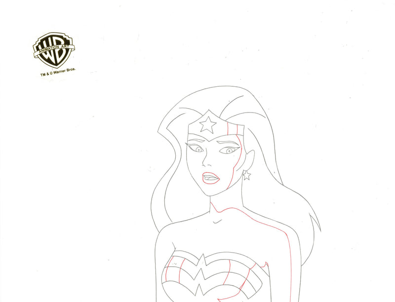 Justice League Original Production Drawing: Wonder Woman