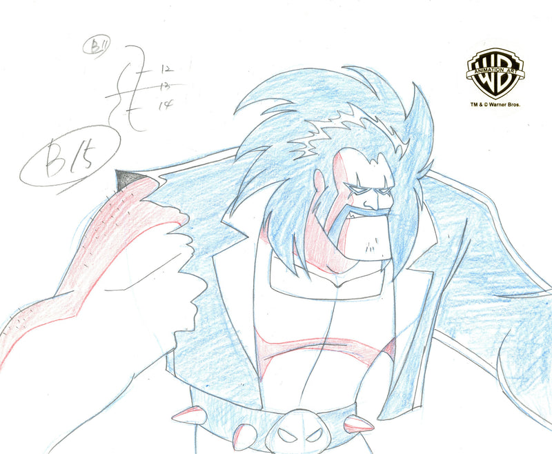 Superman The Animated Series Original Production Drawing: Lobo