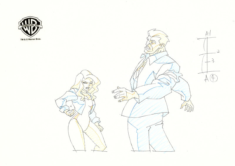 Justice League Unlimited Original Production Drawing: Black Canary