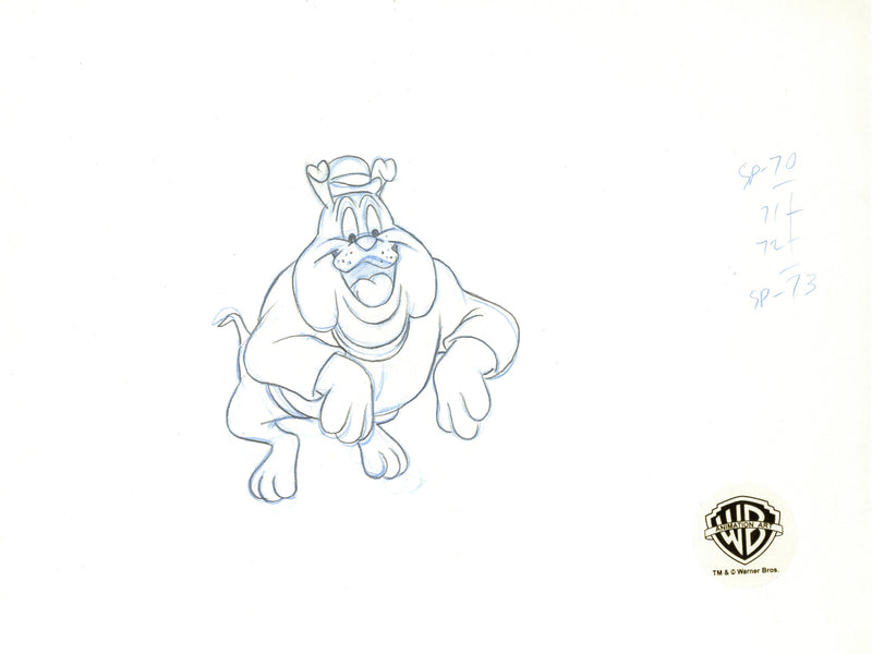 Looney Tunes Original Production Drawing: Hector the Bulldog