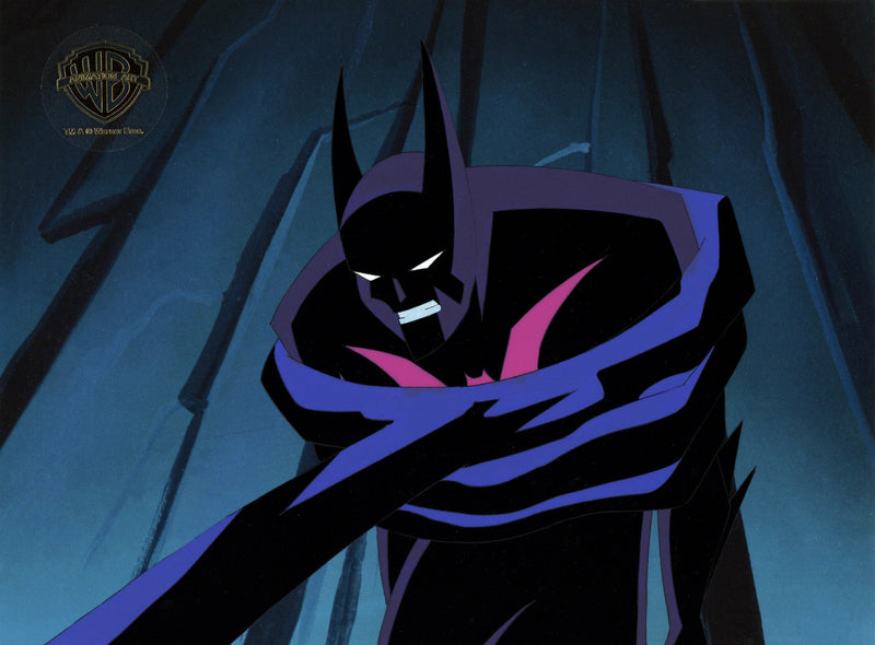 Batman Beyond Original Production Cel with Matching Drawing: Batman