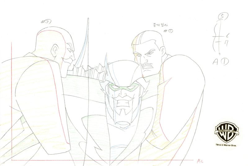 Justice League Unlimited Original Production Drawing: Green Arrow