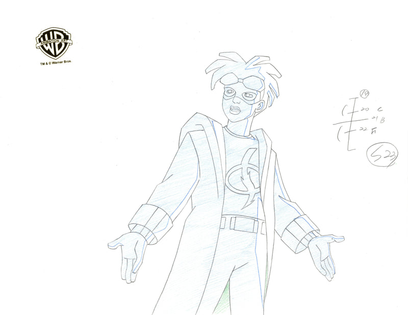 Static Shock Original Production Drawing: Static