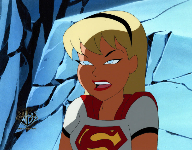 The New Batman Adventures Original Production Cel with Matching Drawing: Supergirl