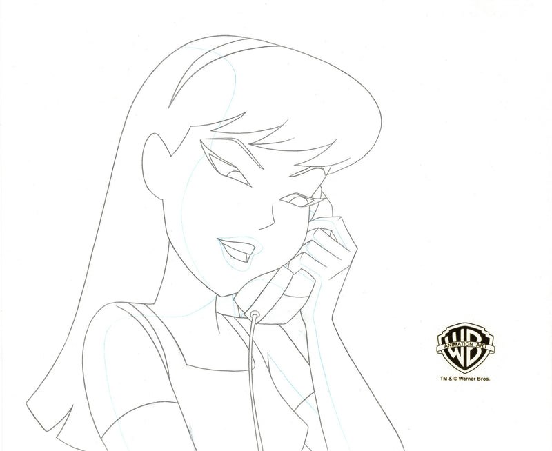 The New Batman Adventures Original Production Drawing: Kara (Supergirl)