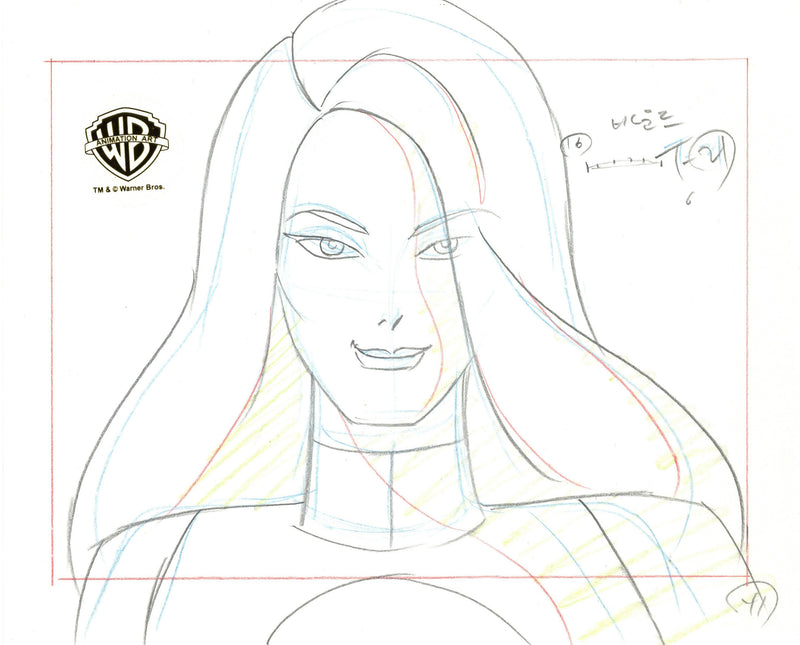 Batman The Animated Series Original Production Drawing: Talia Al Ghul