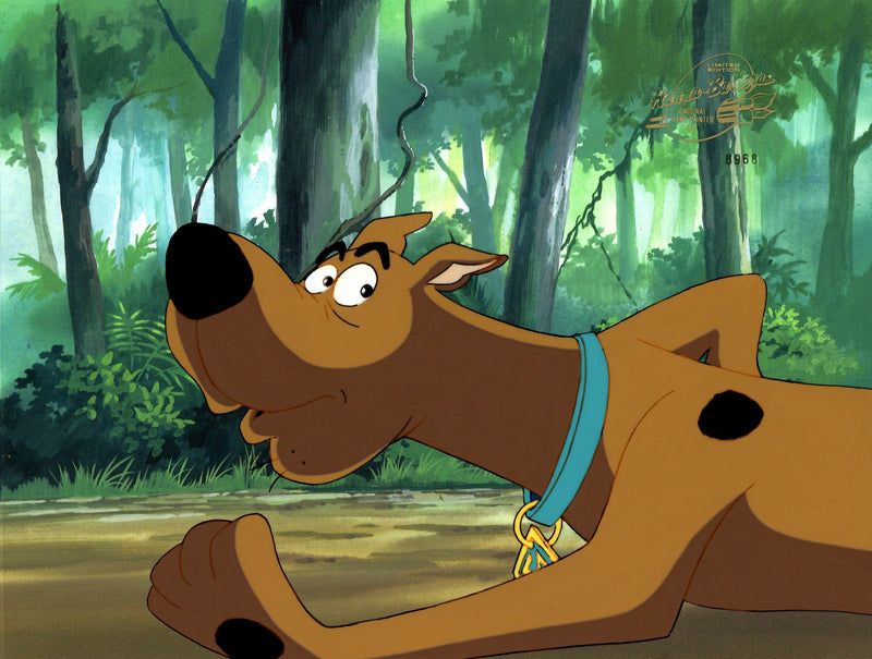Scooby-Doo on Zombie Island Original Production Cel with Matching Drawing: Scooby