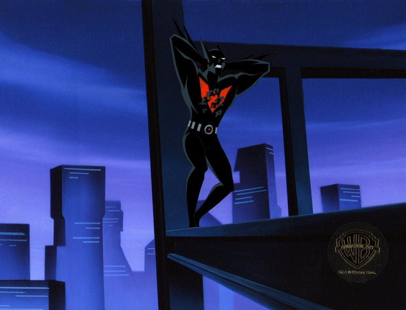 Batman Beyond Original Production Cel with Matching Drawing: Batman