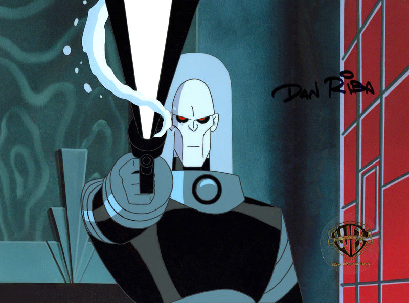 The New Batman Adventures Original Production Cel Signed by Dan Riba: Mr. Freeze
