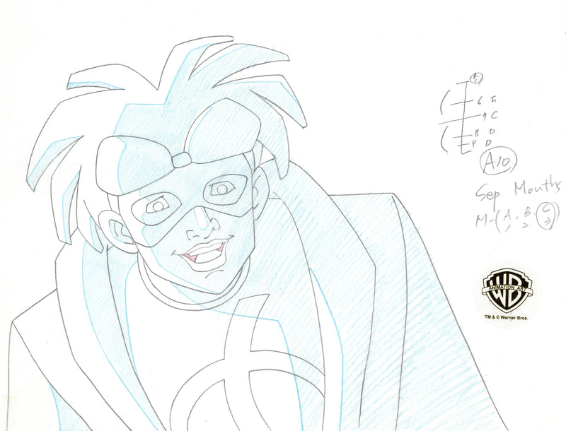 Static Shock Original Production Drawing: Static