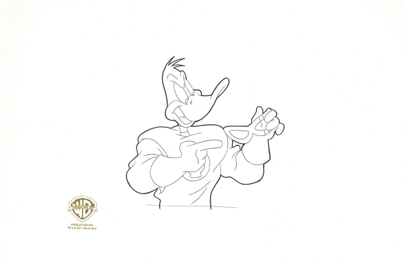 Duck Dodgers Original Production Drawing: Daffy Duck