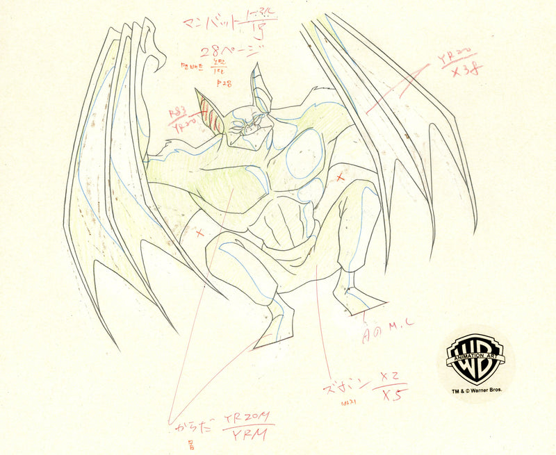 Batman The Animated Series Original Production Drawing: Man-Bat