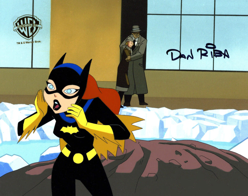 The New Batman Adventures Original Production Cel Signed by Dan Riba: Batgirl