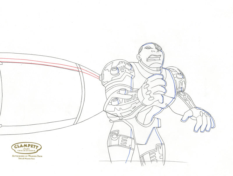 Teen Titans Original Production Drawing: Cyborg