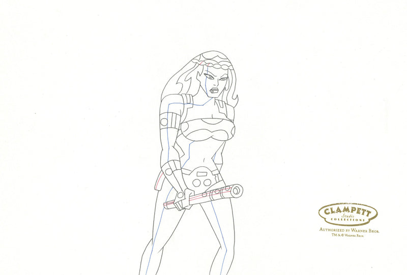 Justice League Unlimited Original Production Drawing: Big Barda
