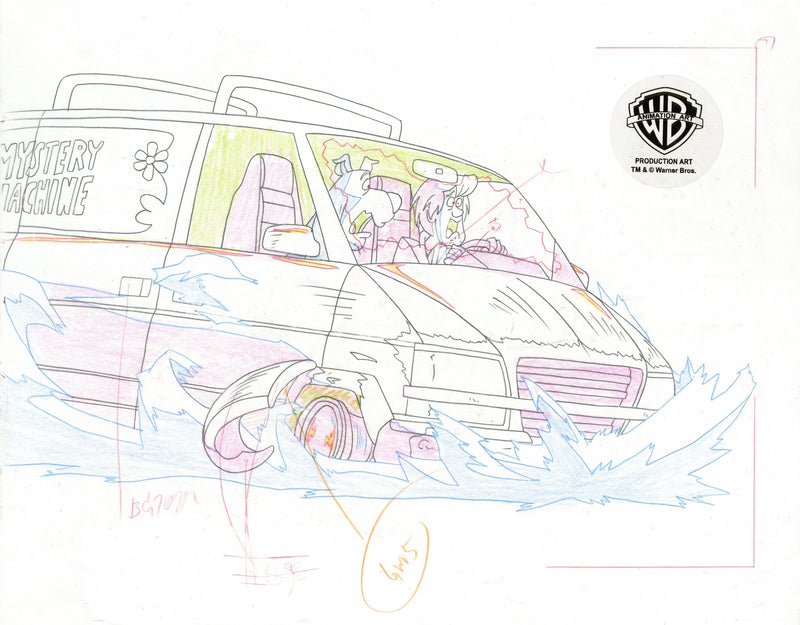 Scooby-Doo and the Witch's Ghost Original Production Drawing: Shaggy, Scooby