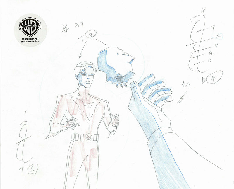 Batman Beyond Original Production Drawing: Terry McGinnis