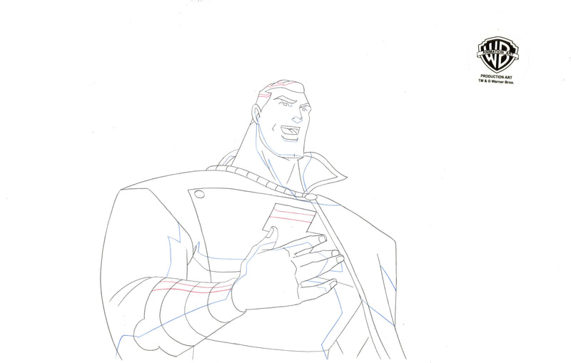 Justice League Unlimited Original Production Drawing: Shazam