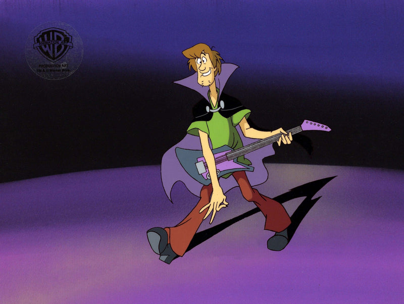 Scooby-Doo and the Witch's Ghost Original Production Cel With Matching Drawing: Shaggy