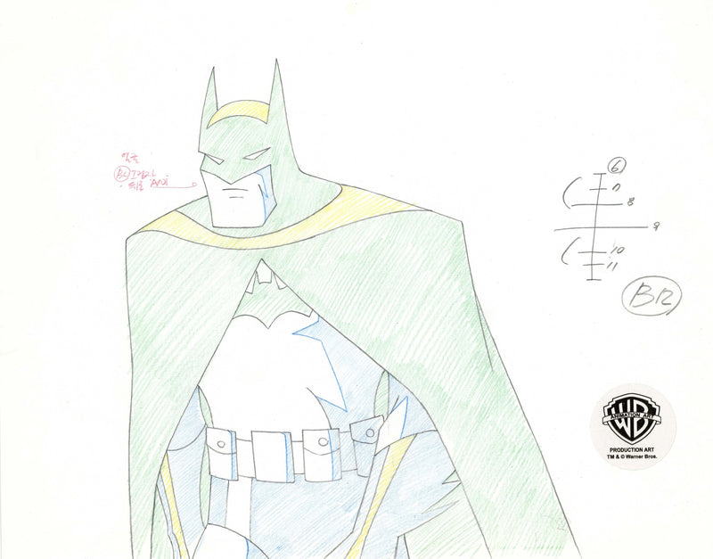 Static Shock Original Production Drawing: Batman