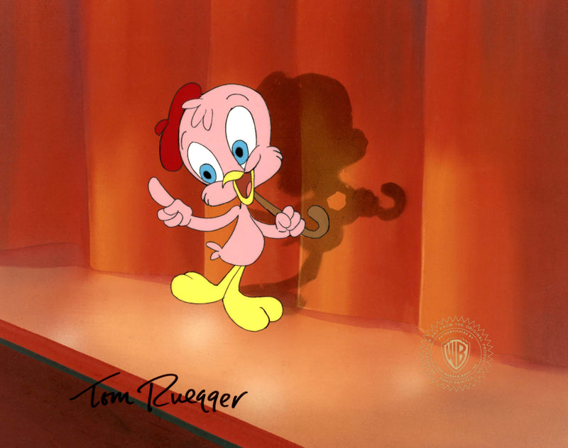 Tiny Toons Original Production Cel Signed by Tom Ruegger: Sweetie Bird