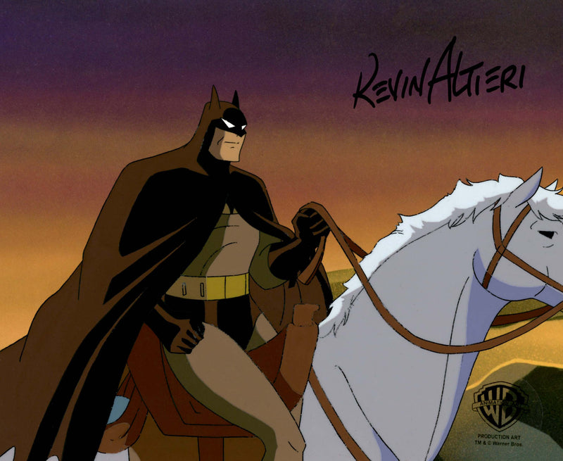 Batman The Animated Series Original Production Cel Signed By Kevin Altieri: Batman
