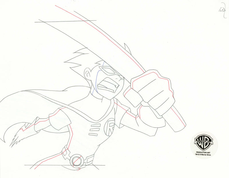 Teen Titans Original Production Drawing: Robin