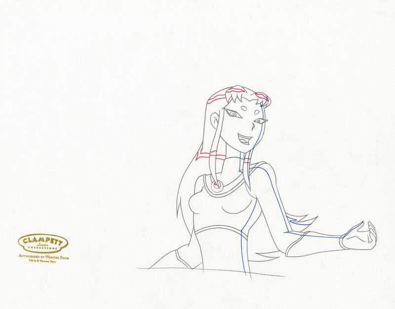 Teen Titans Original Production Drawing: Blackfire
