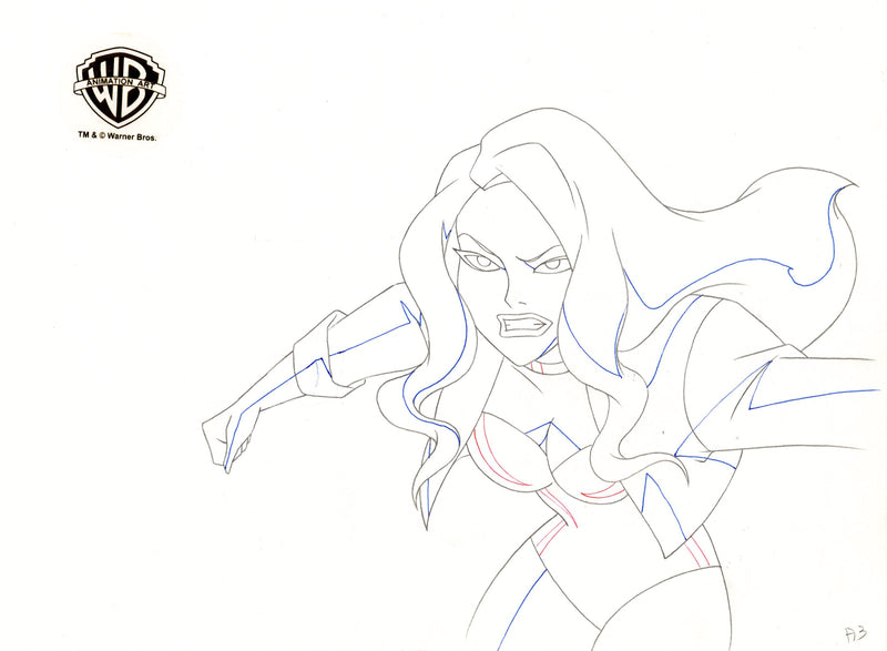 Justice League Unlimited Original Production Drawing: Black Canary