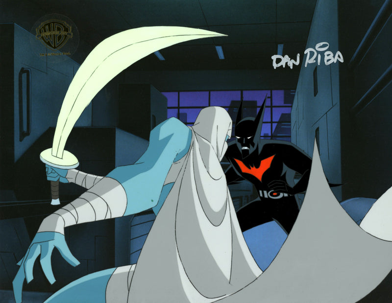 Batman Beyond Original Production Cel Signed by Dan Riba: Batman, Curare