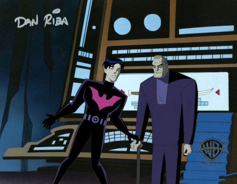 Batman Beyond Original Production Cel Signed by Dan Riba: Terry, Bruce